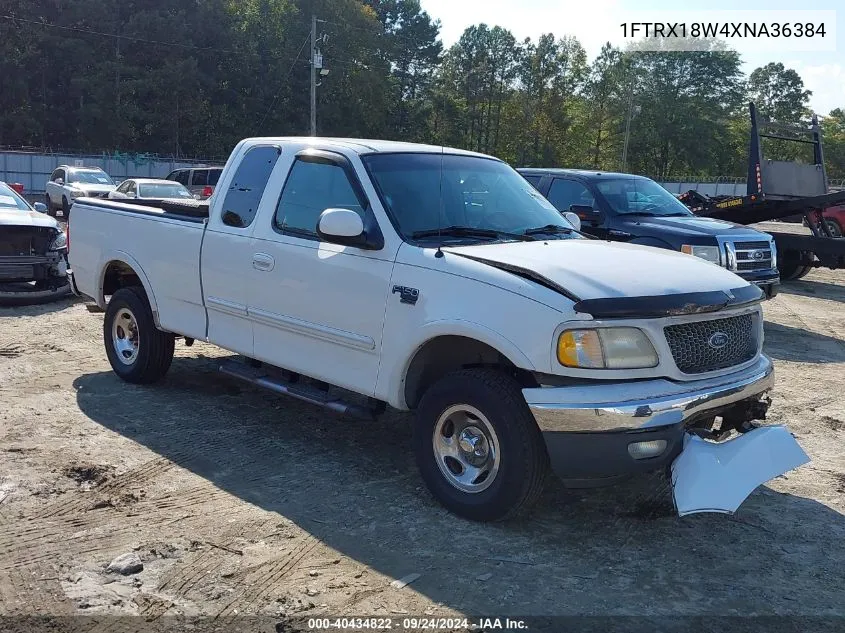 1999 Ford F-150 Lariat/Work Series/Xl/Xlt VIN: 1FTRX18W4XNA36384 Lot: 40434822