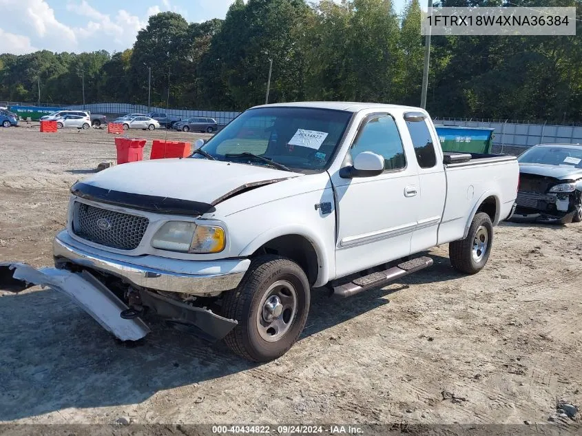 1999 Ford F-150 Lariat/Work Series/Xl/Xlt VIN: 1FTRX18W4XNA36384 Lot: 40434822