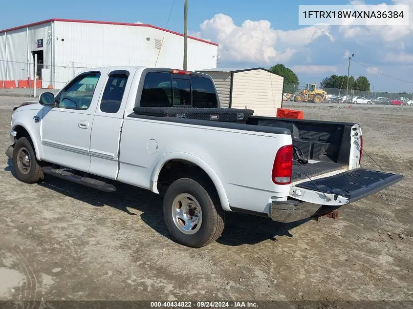 1999 Ford F-150 Lariat/Work Series/Xl/Xlt VIN: 1FTRX18W4XNA36384 Lot: 40434822