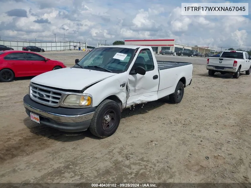 1999 Ford F-150 Lariat/Work Series/Xl/Xlt VIN: 1FTRF17WXXNA67045 Lot: 40438102