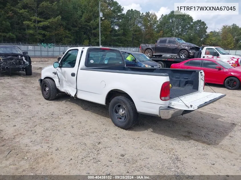 1999 Ford F-150 Lariat/Work Series/Xl/Xlt VIN: 1FTRF17WXXNA67045 Lot: 40438102