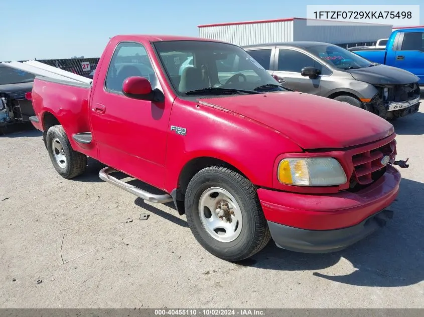 1999 Ford F-150 Xl/Xlt VIN: 1FTZF0729XKA75498 Lot: 40455110