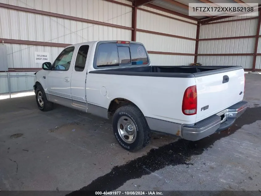 1999 Ford F-150 Work Series/Xl/Xlt VIN: 1FTZX172XXKB52138 Lot: 40491977