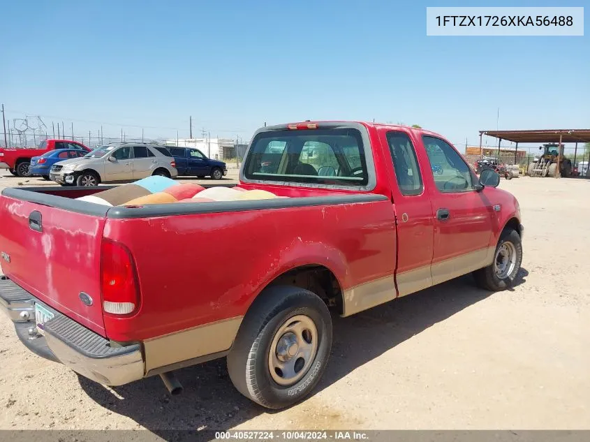 1999 Ford F-150 Work Series/Xl/Xlt VIN: 1FTZX1726XKA56488 Lot: 40527224