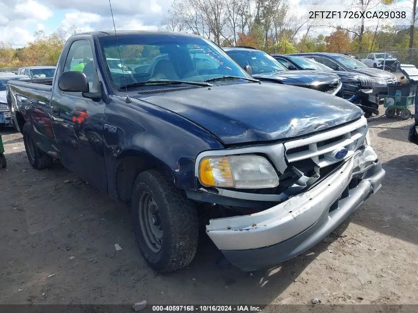 1999 Ford F-150 Work Series/Xl/Xlt VIN: 2FTZF1726XCA29038 Lot: 40597168