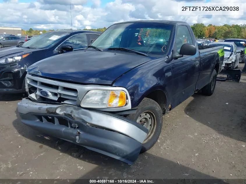 1999 Ford F-150 Work Series/Xl/Xlt VIN: 2FTZF1726XCA29038 Lot: 40597168