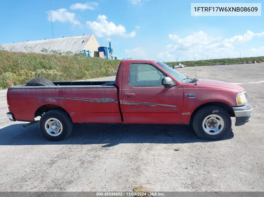 1999 Ford F150 VIN: 1FTRF17W6XNB08609 Lot: 40598902