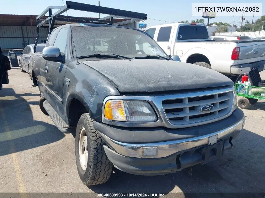 1999 Ford F-150 Lariat/Work Series/Xl/Xlt VIN: 1FTRX17W5XNA42082 Lot: 40599993