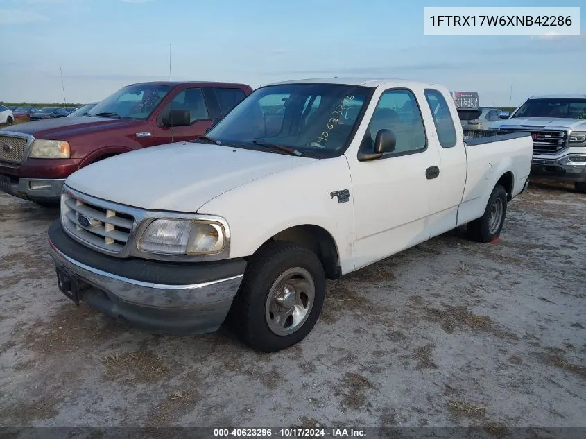 1999 Ford F-150 Lariat/Work Series/Xl/Xlt VIN: 1FTRX17W6XNB42286 Lot: 40623296