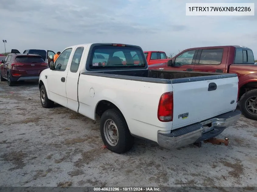 1999 Ford F-150 Lariat/Work Series/Xl/Xlt VIN: 1FTRX17W6XNB42286 Lot: 40623296