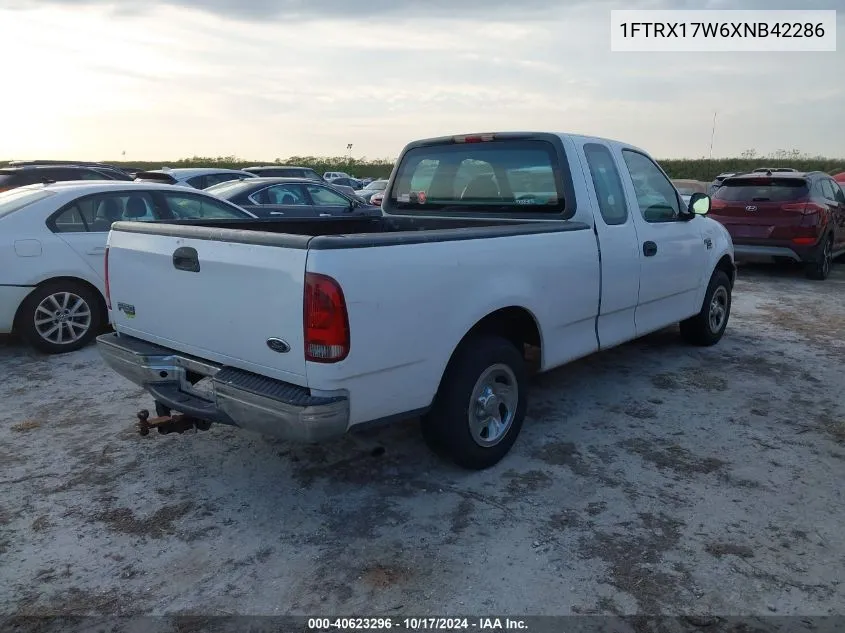 1999 Ford F-150 Lariat/Work Series/Xl/Xlt VIN: 1FTRX17W6XNB42286 Lot: 40623296