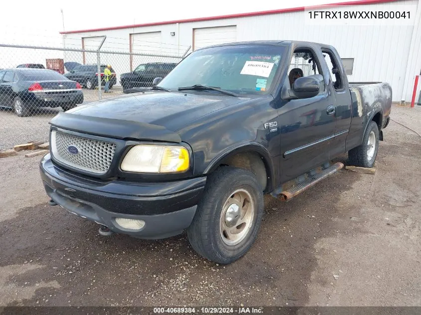 1999 Ford F-150 Lariat/Work Series/Xl/Xlt VIN: 1FTRX18WXXNB00041 Lot: 40689384