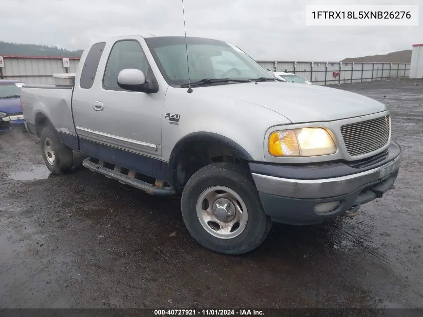 1999 Ford F-150 Lariat/Xl/Xlt VIN: 1FTRX18L5XNB26276 Lot: 40727921