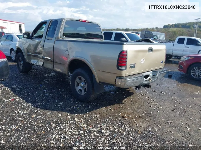 1999 Ford F-150 Lariat/Xl/Xlt VIN: 1FTRX18L0XNC23840 Lot: 40747877