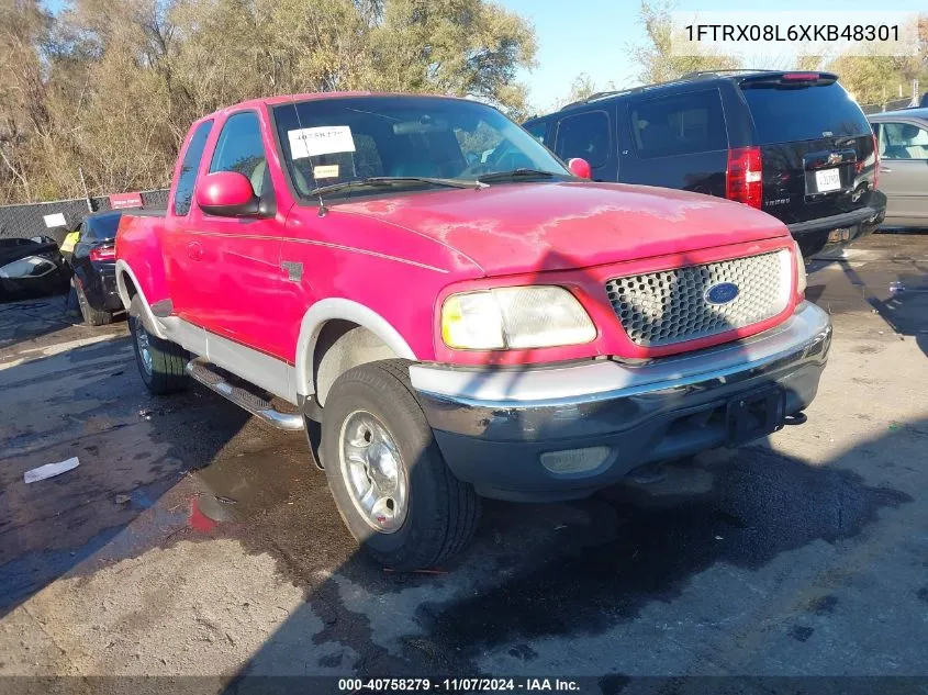 1999 Ford F-150 Lariat/Xl/Xlt VIN: 1FTRX08L6XKB48301 Lot: 40758279