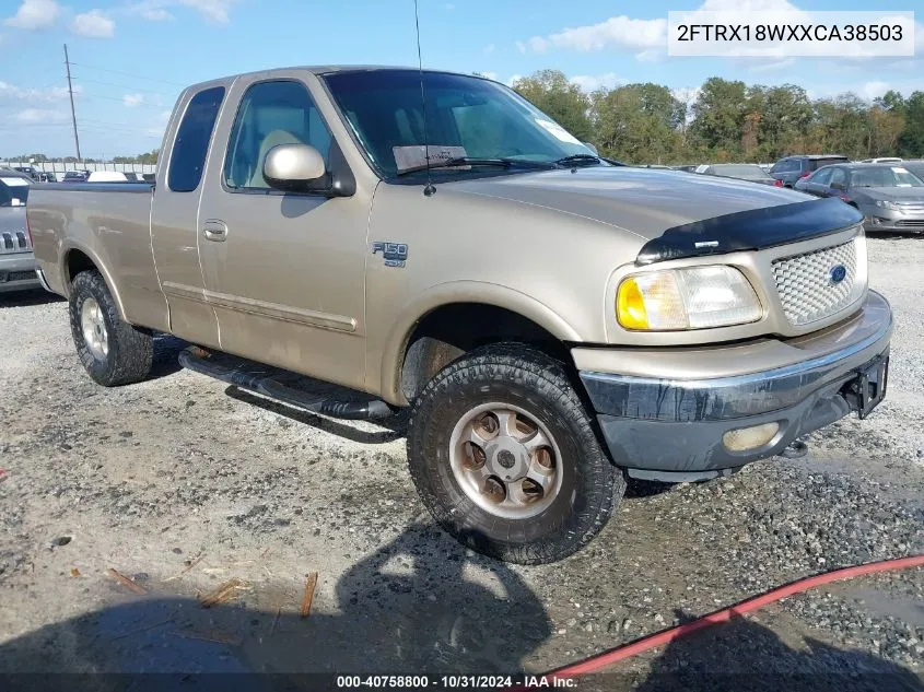 1999 Ford F-150 Lariat/Work Series/Xl/Xlt VIN: 2FTRX18WXXCA38503 Lot: 40758800