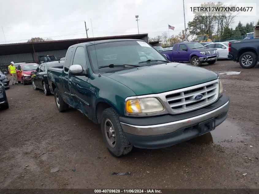 1999 Ford F-150 Lariat/Work Series/Xl/Xlt VIN: 1FTRX17W7XNB04677 Lot: 40759628