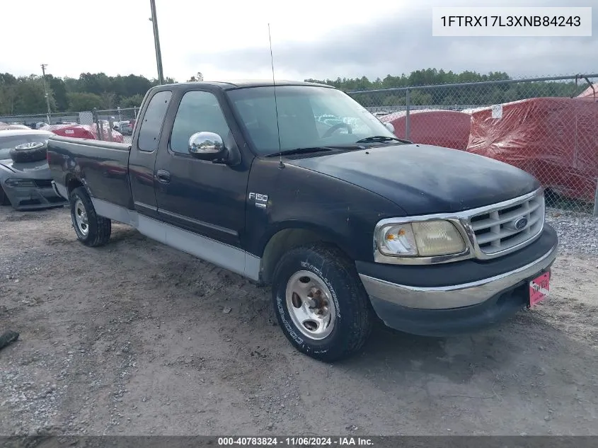 1999 Ford F-150 Lariat/Xl/Xlt VIN: 1FTRX17L3XNB84243 Lot: 40783824