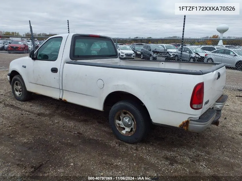 1999 Ford F150 VIN: 1FTZF172XXKA70526 Lot: 40797069