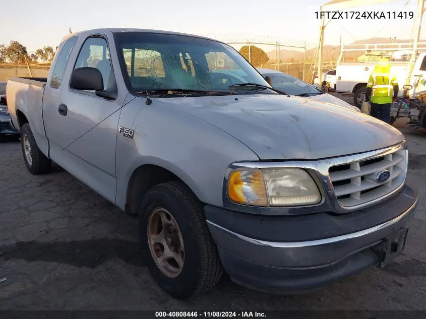 1999 Ford F-150 Work Series/Xl/Xlt VIN: 1FTZX1724XKA11419 Lot: 40808446