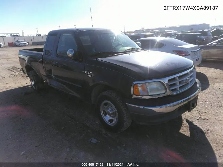 1999 Ford F-150 Lariat/Work Series/Xl/Xlt VIN: 2FTRX17W4XCA89187 Lot: 40817428