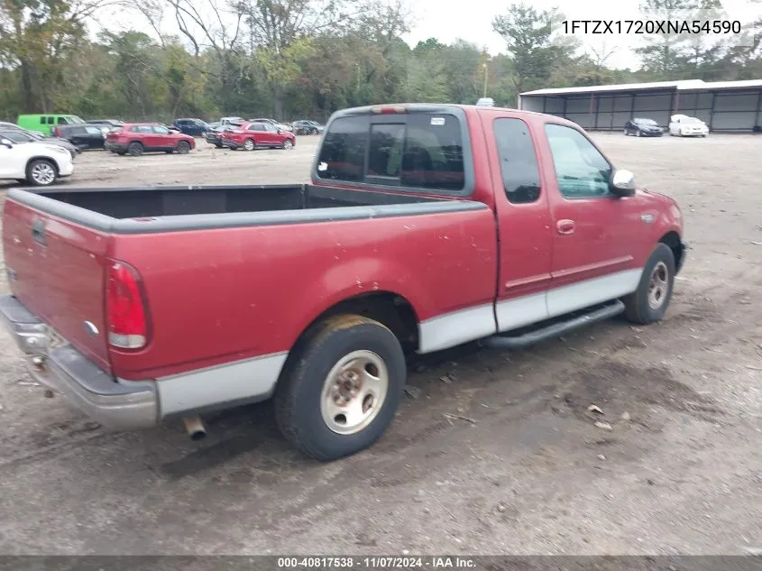 1999 Ford F-150 Work Series/Xl/Xlt VIN: 1FTZX1720XNA54590 Lot: 40817538