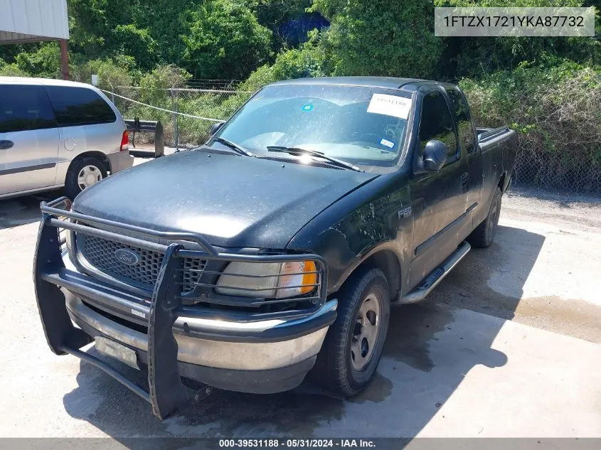 2000 Ford F-150 Work Series/Xl/Xlt VIN: 1FTZX1721YKA87732 Lot: 39531188