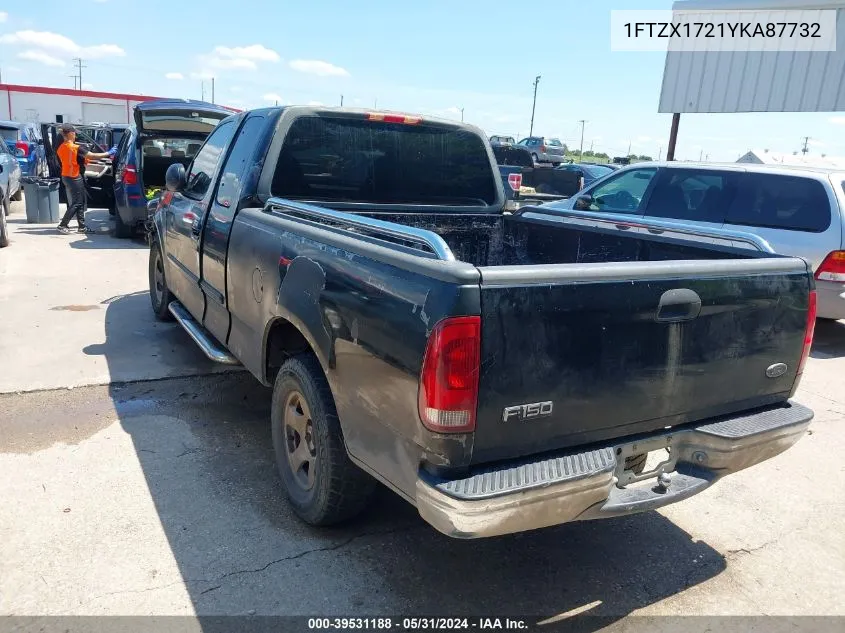 2000 Ford F-150 Work Series/Xl/Xlt VIN: 1FTZX1721YKA87732 Lot: 39531188