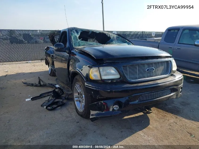 2000 Ford F-150 Lariat/Xl/Xlt VIN: 2FTRX07L3YCA99954 Lot: 40035915