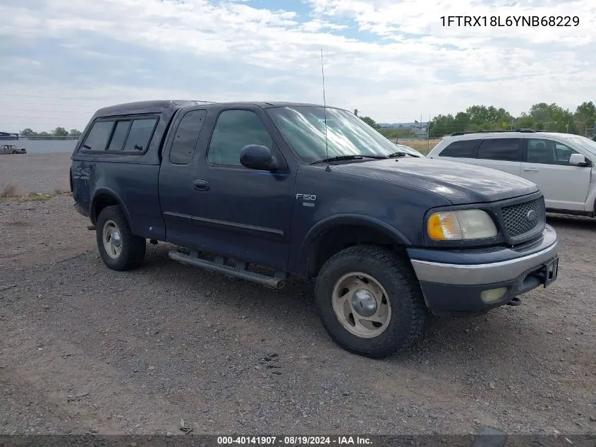 2000 Ford F-150 Lariat/Work Series/Xl/Xlt VIN: 1FTRX18L6YNB68229 Lot: 40141907