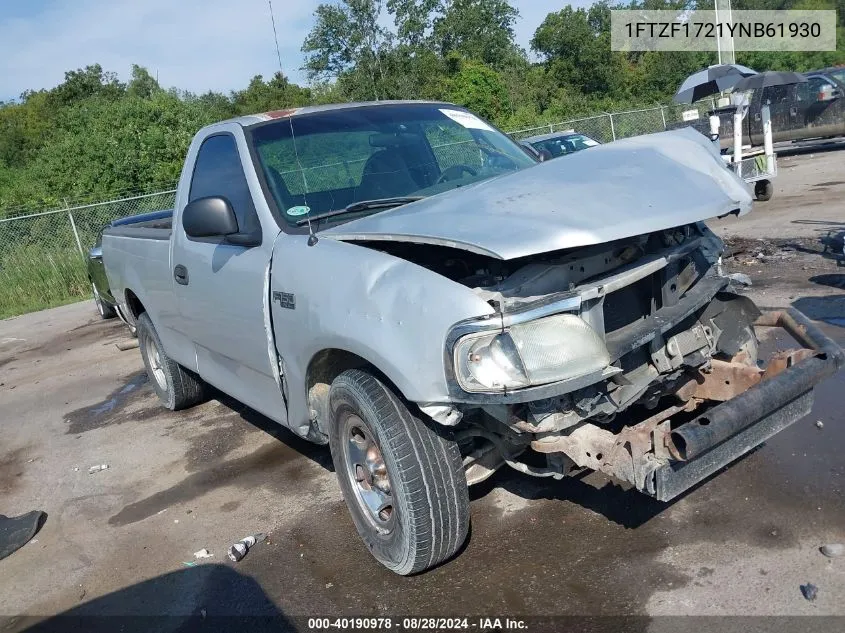 2000 Ford F-150 Work Series/Xl/Xlt VIN: 1FTZF1721YNB61930 Lot: 40190978