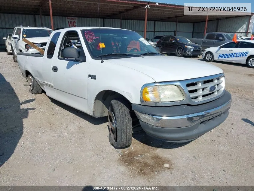 2000 Ford F-150 Work Series/Xl/Xlt VIN: 1FTZX1723YKB46926 Lot: 40193477