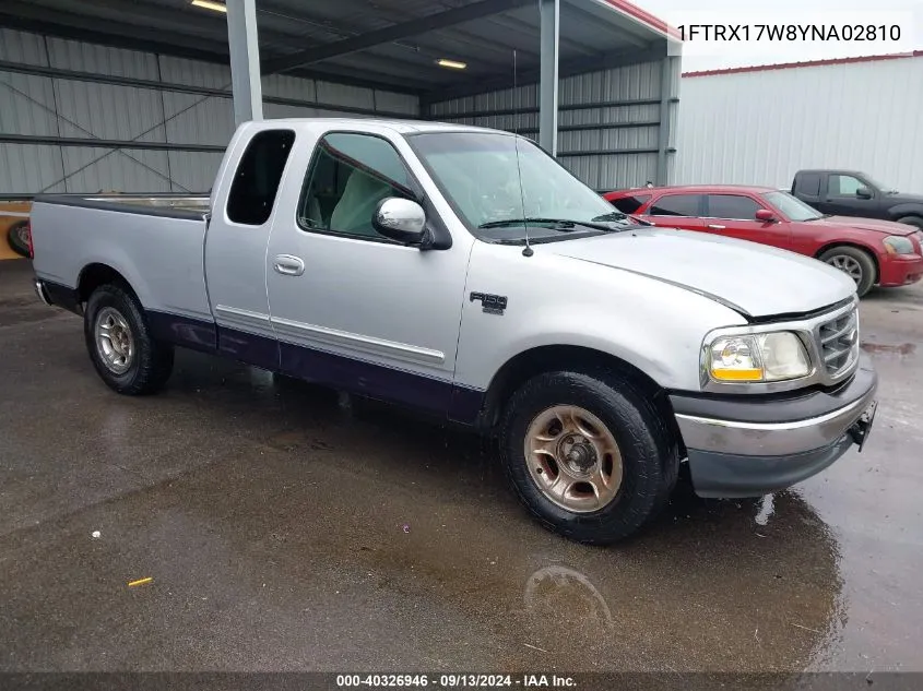 2000 Ford F-150 Lariat/Work Series/Xl/Xlt VIN: 1FTRX17W8YNA02810 Lot: 40326946