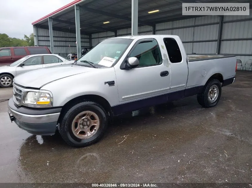 2000 Ford F-150 Lariat/Work Series/Xl/Xlt VIN: 1FTRX17W8YNA02810 Lot: 40326946