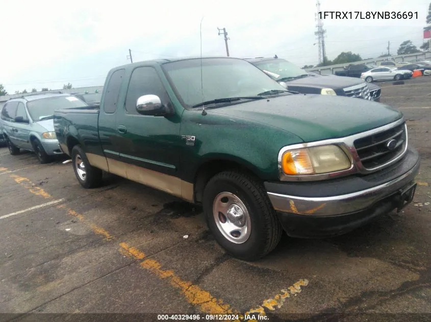 2000 Ford F-150 Lariat/Work Series/Xl/Xlt VIN: 1FTRX17L8YNB36691 Lot: 40329496