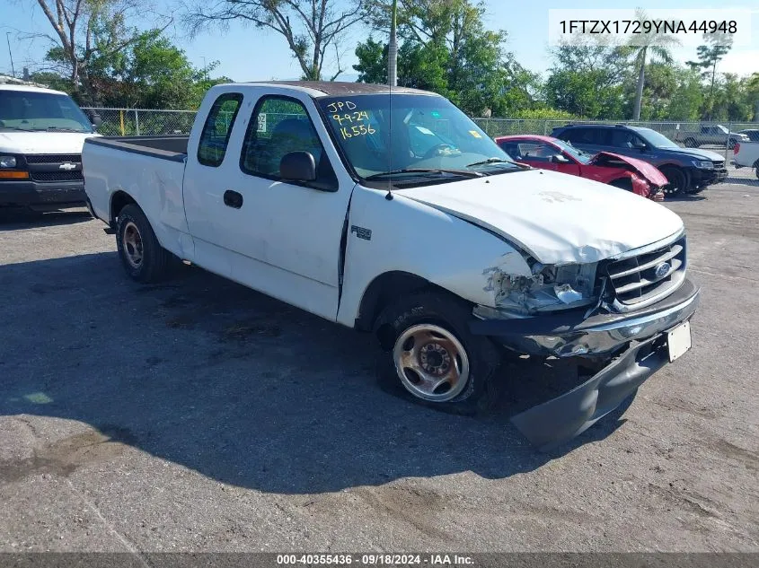 2000 Ford F150 VIN: 1FTZX1729YNA44948 Lot: 40355436