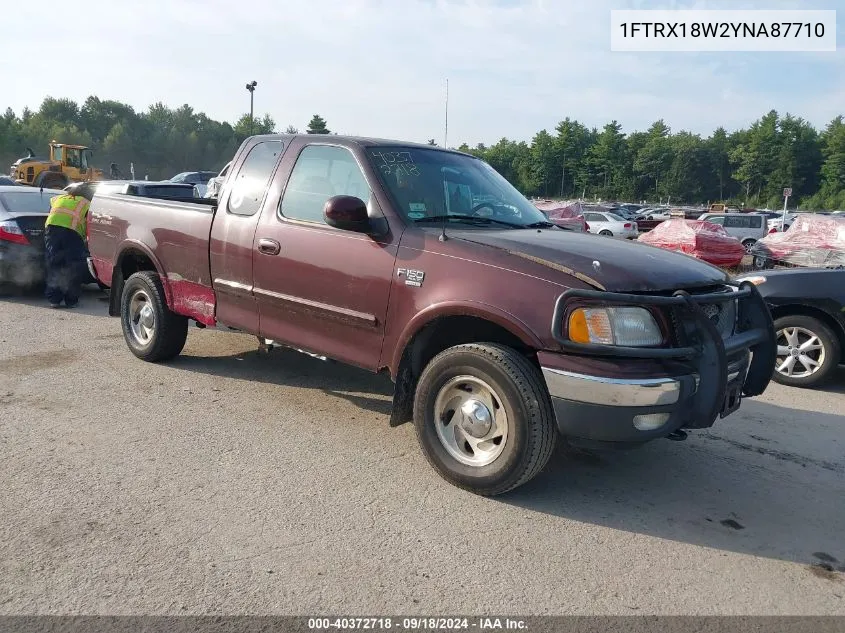 2000 Ford F-150 Lariat/Work Series/Xl/Xlt VIN: 1FTRX18W2YNA87710 Lot: 40372718