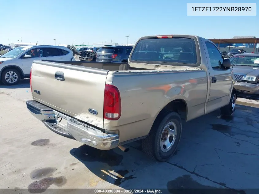 2000 Ford F-150 Work Series/Xl/Xlt VIN: 1FTZF1722YNB28970 Lot: 40390304