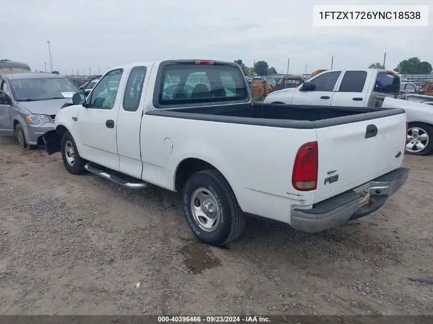 2000 Ford F-150 Work Series/Xl/Xlt VIN: 1FTZX1726YNC18538 Lot: 40396466