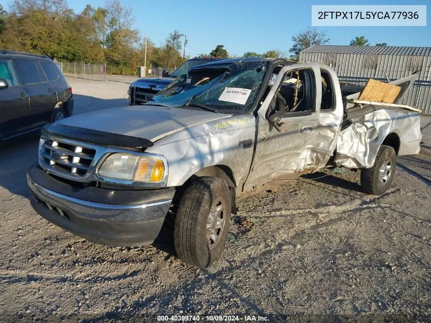 2000 Ford F150 VIN: 2FTPX17L5YCA77936 Lot: 40399740