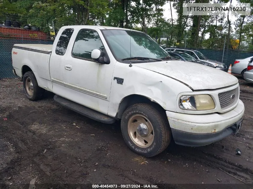 2000 Ford F-150 Lariat/Work Series/Xl/Xlt VIN: 1FTRX17L8YNA16230 Lot: 40454973