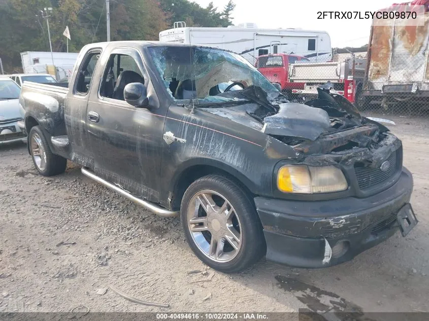 2000 Ford F-150 Lariat/Xl/Xlt VIN: 2FTRX07L5YCB09870 Lot: 40494616