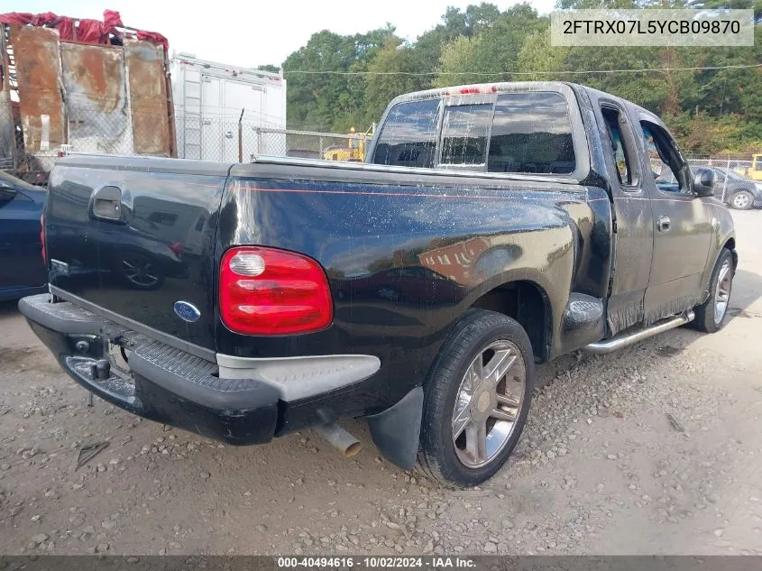 2000 Ford F-150 Lariat/Xl/Xlt VIN: 2FTRX07L5YCB09870 Lot: 40494616