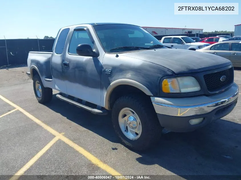 2000 Ford F-150 Lariat/Xl/Xlt VIN: 2FTRX08L1YCA68202 Lot: 40506047