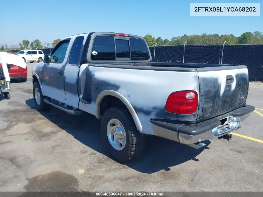 2000 Ford F-150 Lariat/Xl/Xlt VIN: 2FTRX08L1YCA68202 Lot: 40506047