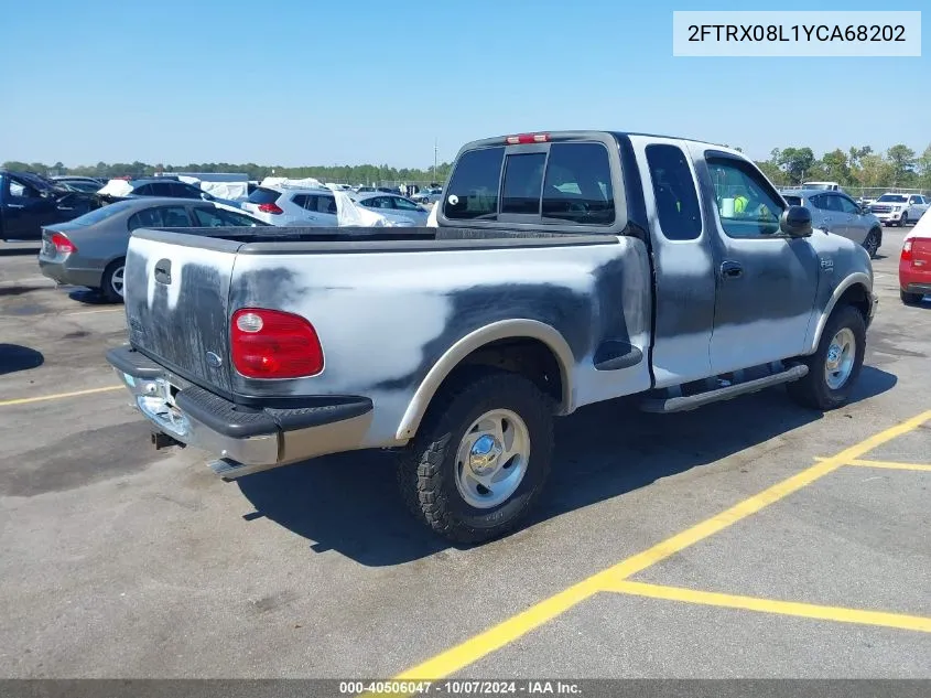 2000 Ford F-150 Lariat/Xl/Xlt VIN: 2FTRX08L1YCA68202 Lot: 40506047