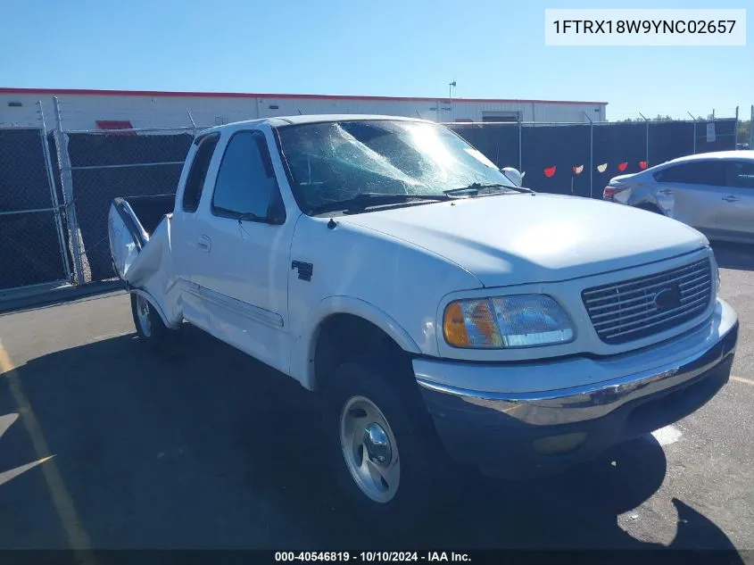 2000 Ford F-150 Lariat/Work Series/Xl/Xlt VIN: 1FTRX18W9YNC02657 Lot: 40546819