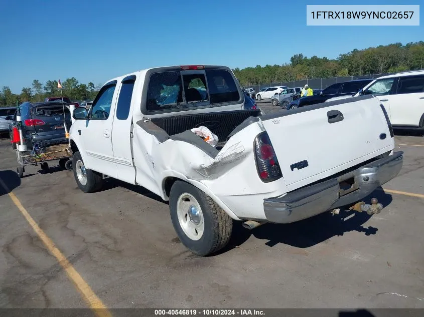 2000 Ford F-150 Lariat/Work Series/Xl/Xlt VIN: 1FTRX18W9YNC02657 Lot: 40546819