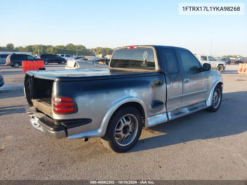 2000 Ford F-150 Lariat/Work Series/Xl/Xlt VIN: 1FTRX17L1YKA98268 Lot: 40562302