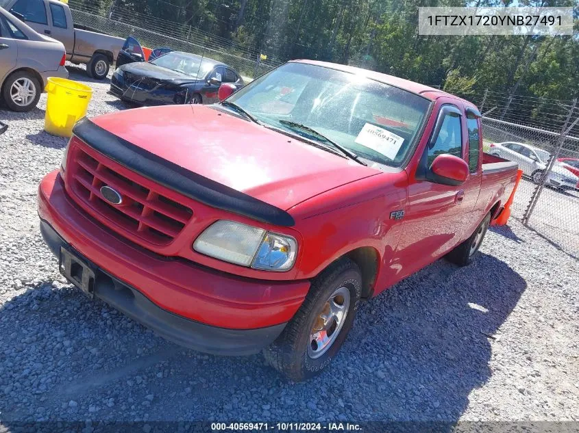 1FTZX1720YNB27491 2000 Ford F-150 Work Series/Xl/Xlt